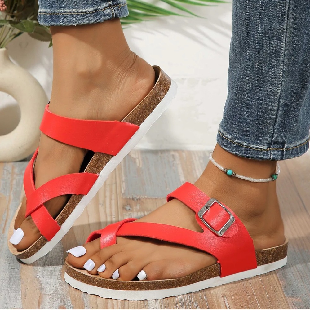 Merrell Red Buckle Sandal